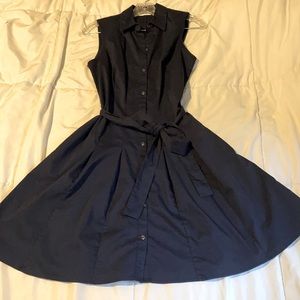 NY & Co. Navy Shirt Dress